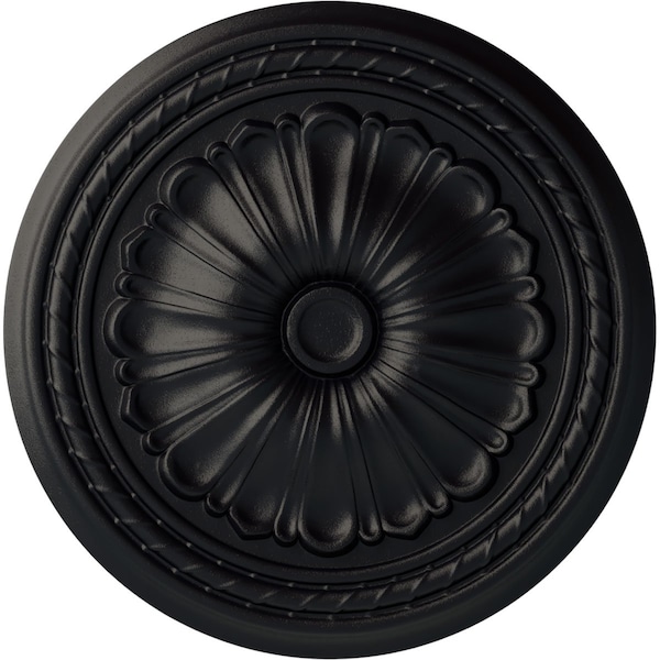 Ekena Millwork Alexa Ceiling Medallion (Fits Canopies up to 2 7/8"), Hand-Painted Steel Gray, 20 1/2"OD x 1 7/8"P CM20ALSGS - main